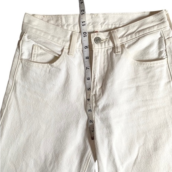 White Wide Leg Levis - Picture 7 of 8
